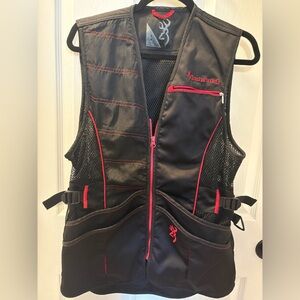 Women’s Browning Black Vest with Red Accent